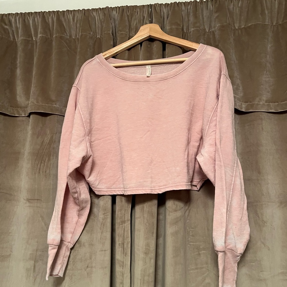 FP Movement Pink Boxy Long Sleeve Sweatshirt